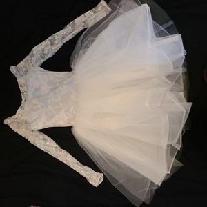 Weissman white dance dress size Large